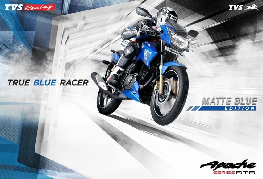 Tvs Apache Rtr 180 Matte Blue